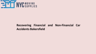 Recovering Financial and Non-Financial Car Accidents Bakersfield