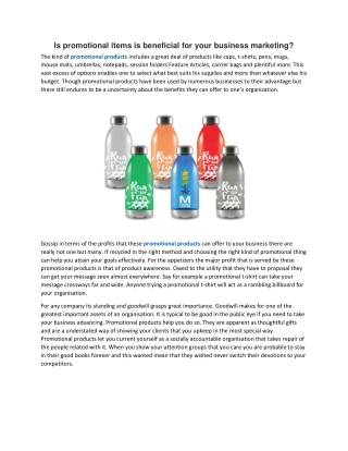 Is promotional items is beneficial for your business marketing.docx