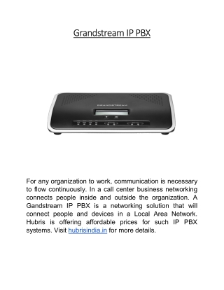 Grandstream IP PBX