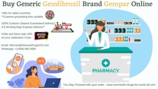 What Is The Generic For Gemfibrozil