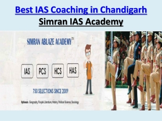 Best IAS Coaching in Chandigarh