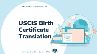 Birth Certificate Translation for USCIS