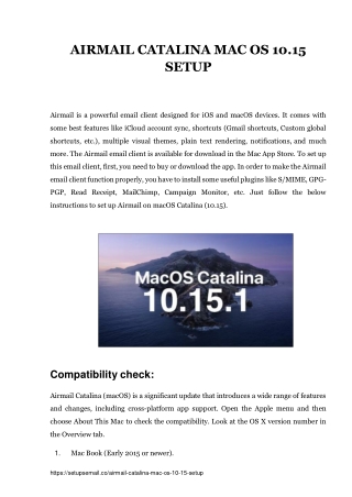 Airmail Catalina Mac OS 10.15 Setup - Powerful Email Client