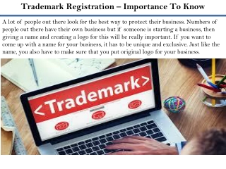 Trademark Registration – Importance To Know