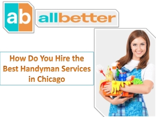 Hire the Best Handyman Services in Chicago