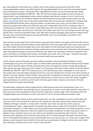 Laporan Download Aplikasi Sbobet88 Dari Sbotop - Sbo Top Asia Menggali Informasi