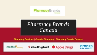Independent Pharmacies | Pharmacy Brands Canada