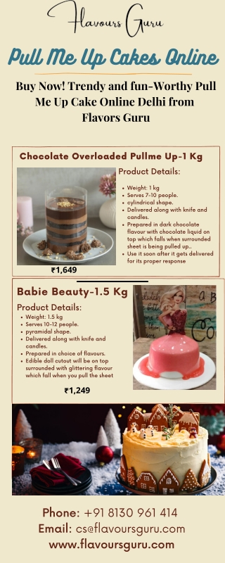 Order Now! Pull Me Up Cake With Same Day Delivery in Delhi NCR