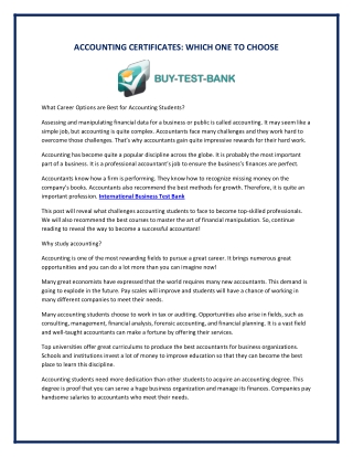 International Business Test Bank