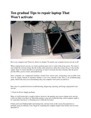 10 Step-by-step Tips to Fix Computer That Won’t Turn On
