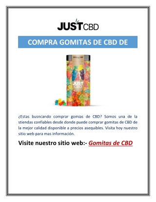 COMPRA GOMITAS DE CBD DE CALIDAD