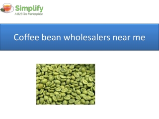 Coffee bean wholesalers near me