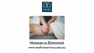 Massage in Elsternwick