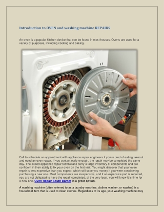 Get Oven Repair in South Barnet