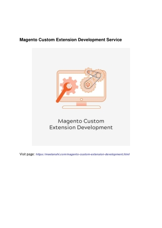 Magento Custom Extension Development Service