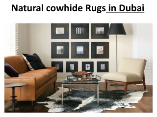 Natural cowhide Rugs in Dubai