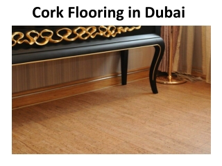 Cork Flooring in Dubai