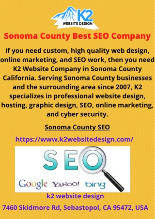 Sonoma County Best SEO Company