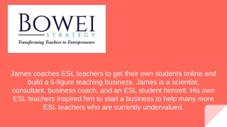 Teach English Online to Adults - Bowei Strategy