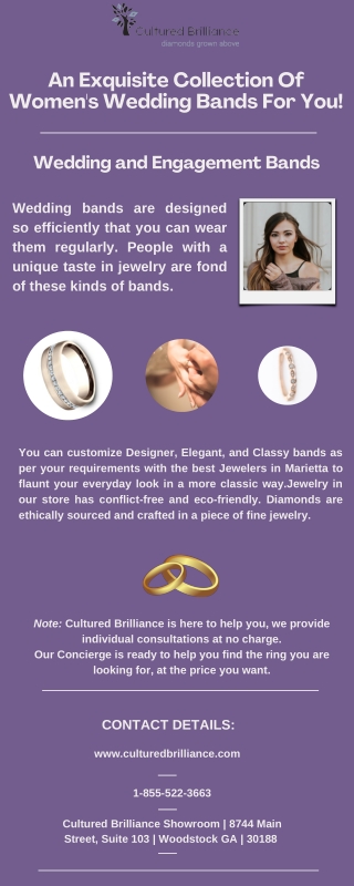 An Exquisite Collection Of Women's Wedding Bands For You!