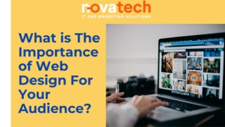 What is the importance of web design for your audience