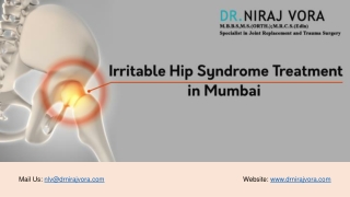 Irritable Hip Syndrome Treatment in Mumbai | Dr Niraj Vora