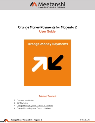 Magento 2 Orange Money Payments