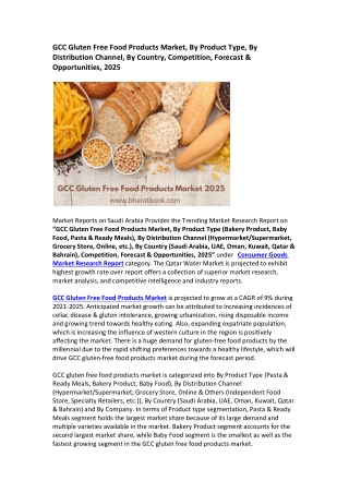 GCC Gluten Free Food Products Market Report 2025