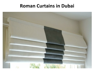 Roman Curtains in Dubai
