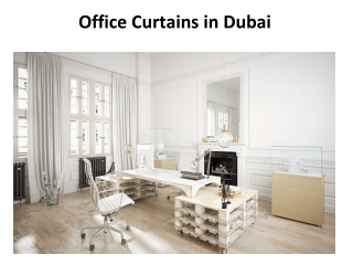 Office Curtains in Dubai
