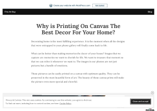 Why is Printing On Canvas The Best Decor For Your Home