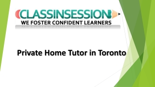 Private Tutoring Toronto