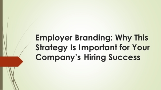 Employer Brand Consulting | Employer Brand Audits | Organisation Shaping Consult