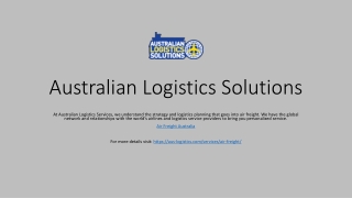 Affordable Air Freight Australia Services