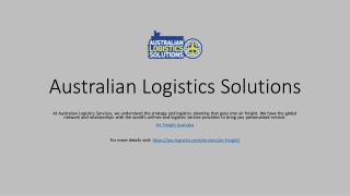 Affordable Air Freight Australia Services