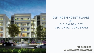 Dlf Independent Floors Sector 92gurgaon, Dlf Garden City Independent Floor Payme