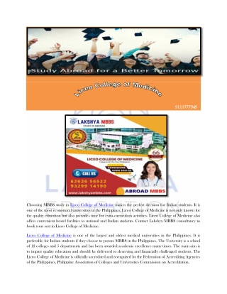 Liceo College of Medicine