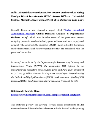 India Industrial Automation Market 2022 by Industry Trends, Type, Analysis and G