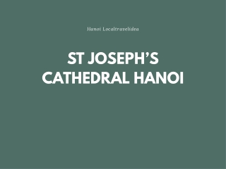 ST JOSEPH’S CATHEDRAL HANOI