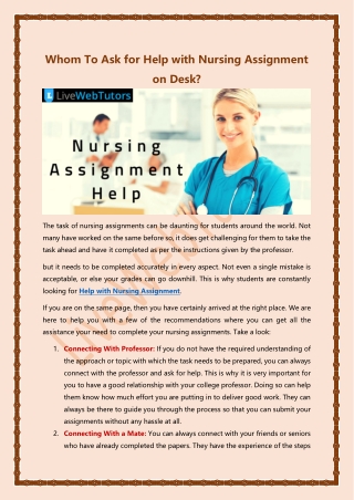 Get Best Nursing Assignment Help Service in Canada @ 30% off