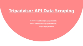 Tripadvisor API Data Scraping