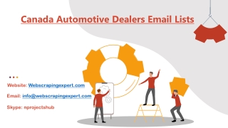 Canada Automotive Dealers Email Lists