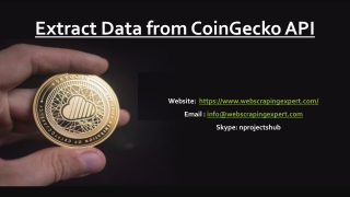 Extract Data from CoinGecko API