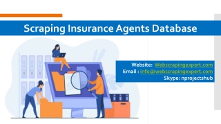 Scraping Insurance Agents Database