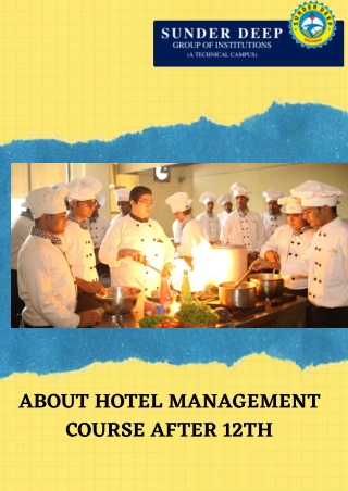 Hotel Management Colleges in Ghaziabad | Best College for Hotel Management