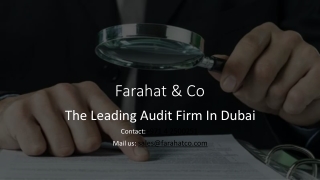 Leading audit firm Farahat & Co -Checklist for Auditing Non-Profit Organizations