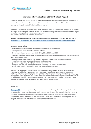 Vibration Monitoring Market Forecasts to 2028