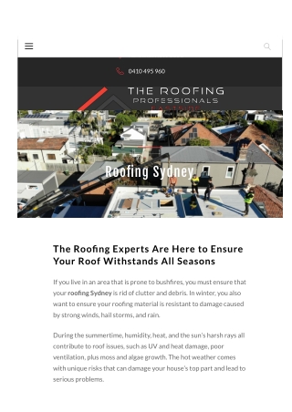 Roofing Sydney