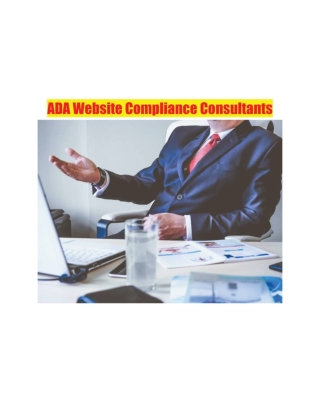 ADA Website Compliance Consultants