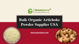 USDA Approved Bulk Organic Artichoke Powder Supplier USA